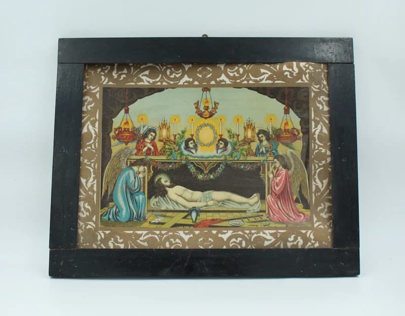 Holy picture in a frame – Christ's Coffin