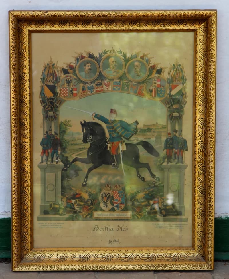 Military portrait of Illés Bertha