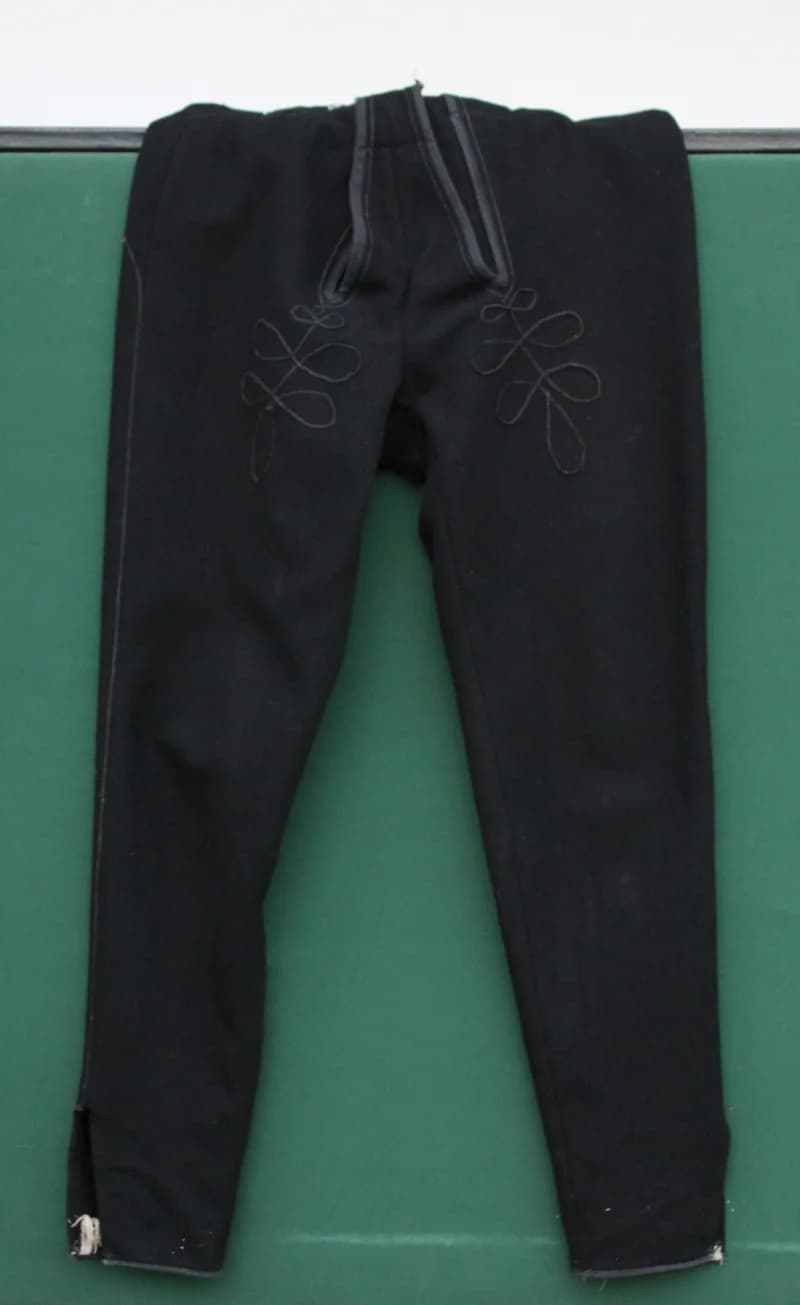 Hungarian trousers with a flap