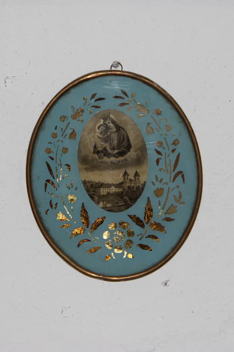 Oval holy picture: Radna souvenir