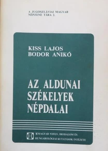 Az aldunai székelyek népdalai