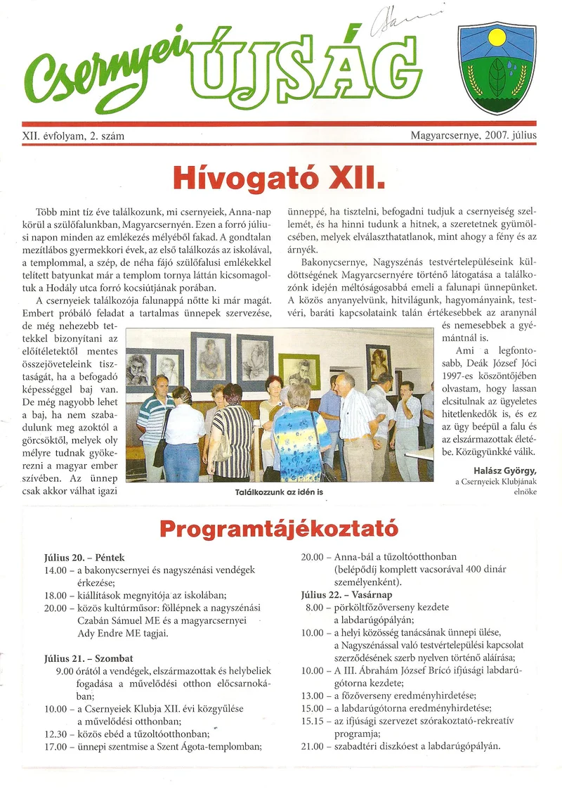 Csernyei Újság, 12. évf. 2007. július 2. sz.