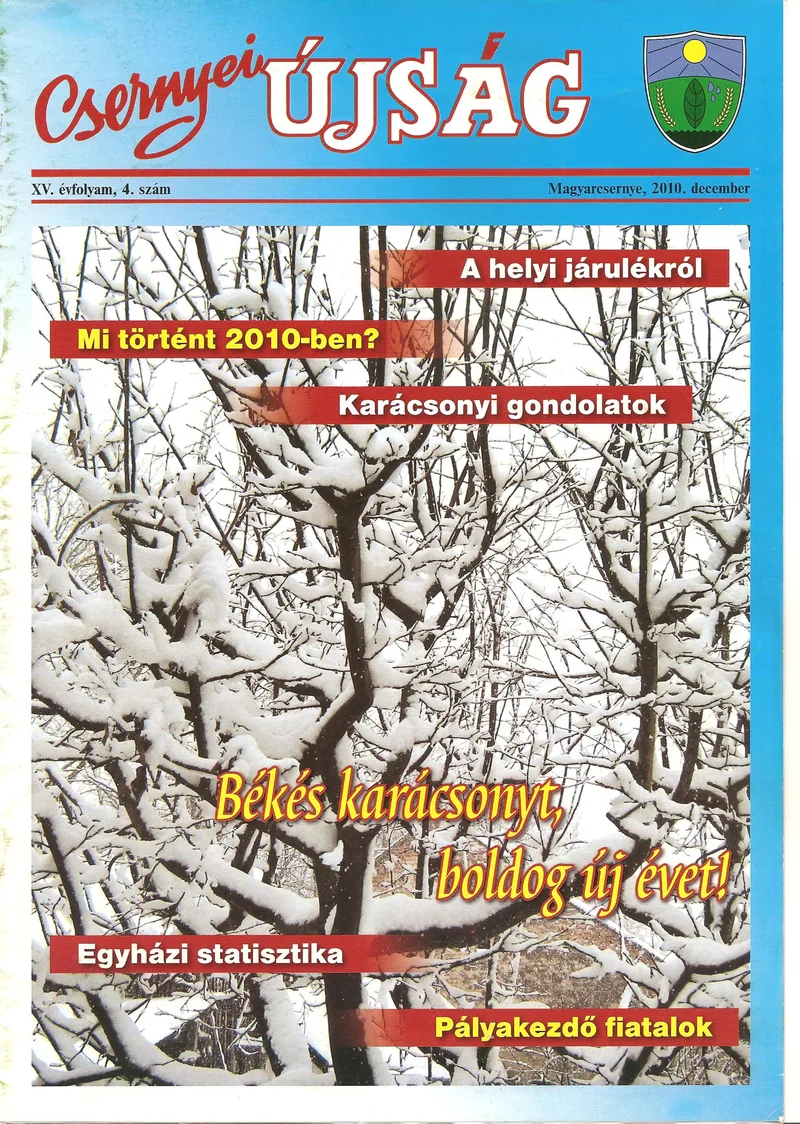 Csernyei Újság, 15. évf. 2010. december 4. sz.
