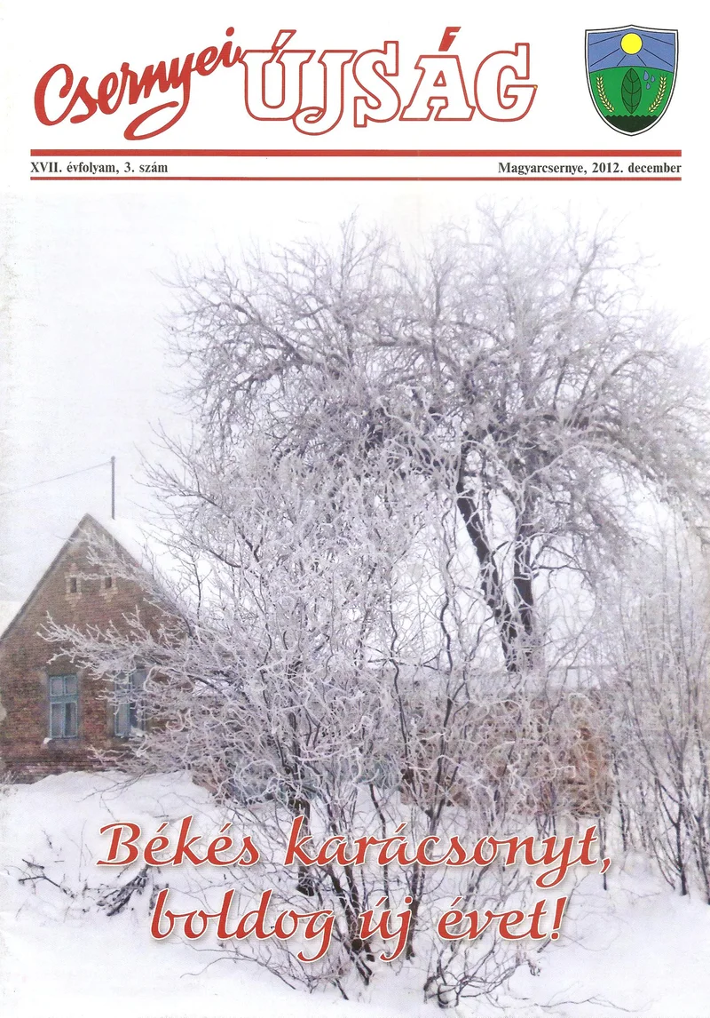 Csernyei Újság, 17. évf. 2012. december 3. sz.