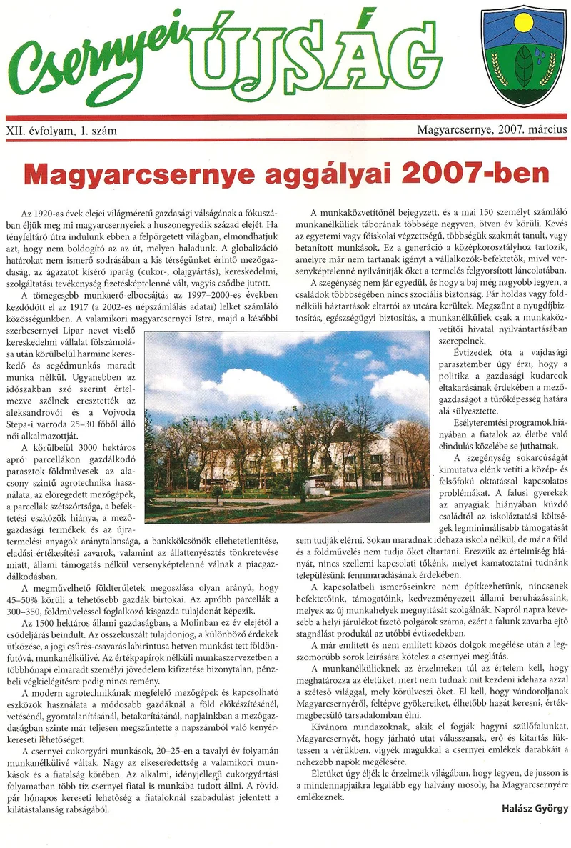 Csernyei Újság, 12. évf. 2007. március 1. sz.