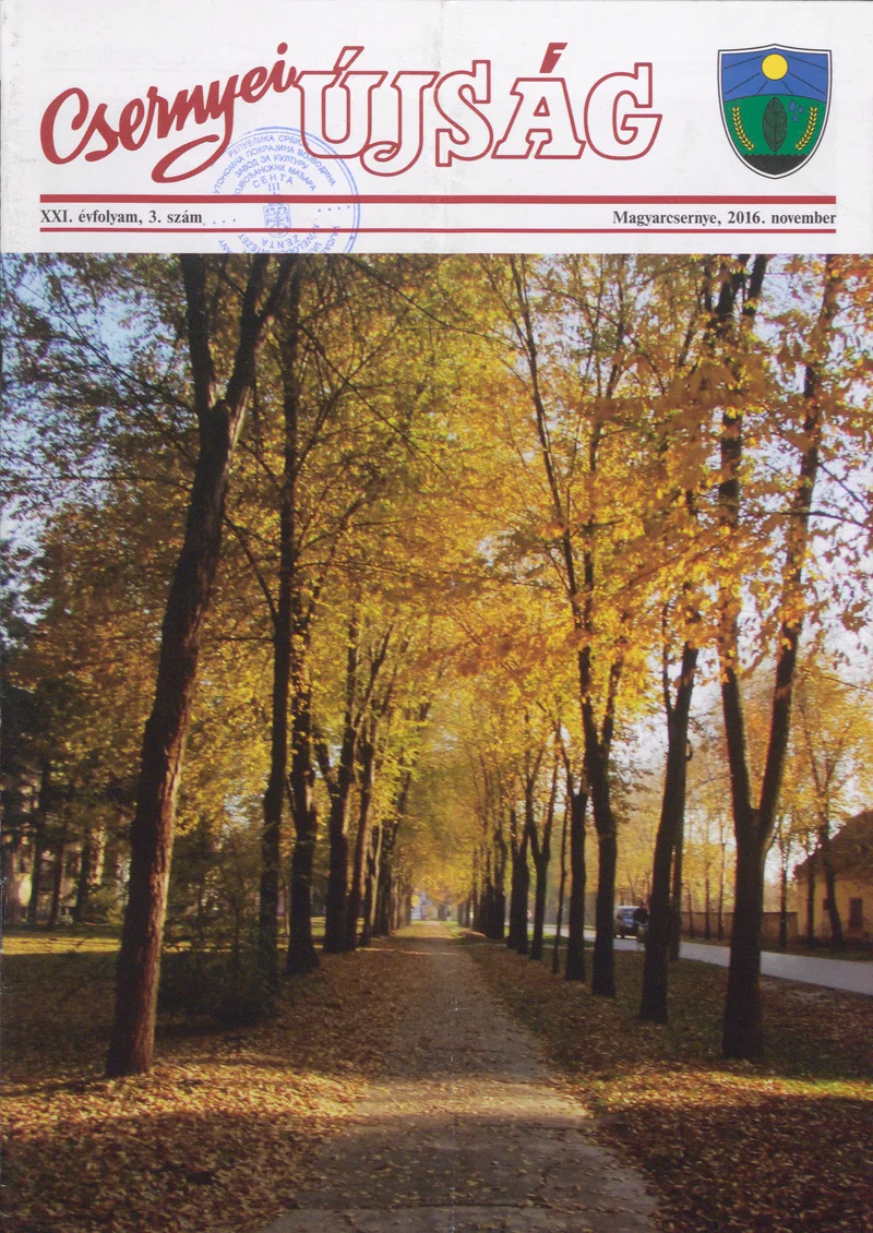 Csernyei Újság, 21. évf. 2016. november 3. sz.