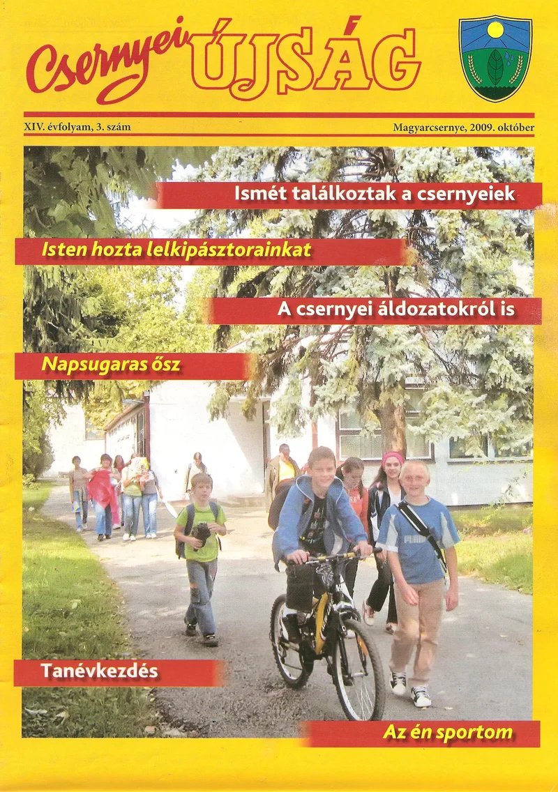 Csernyei Újság, 14. évf. 2009. október 3. sz.
