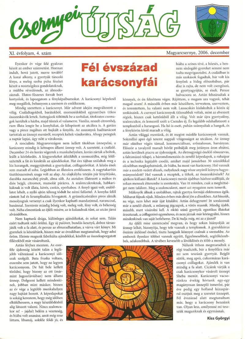 Csernyei Újság, 11. évf. 2006. december 4. sz.