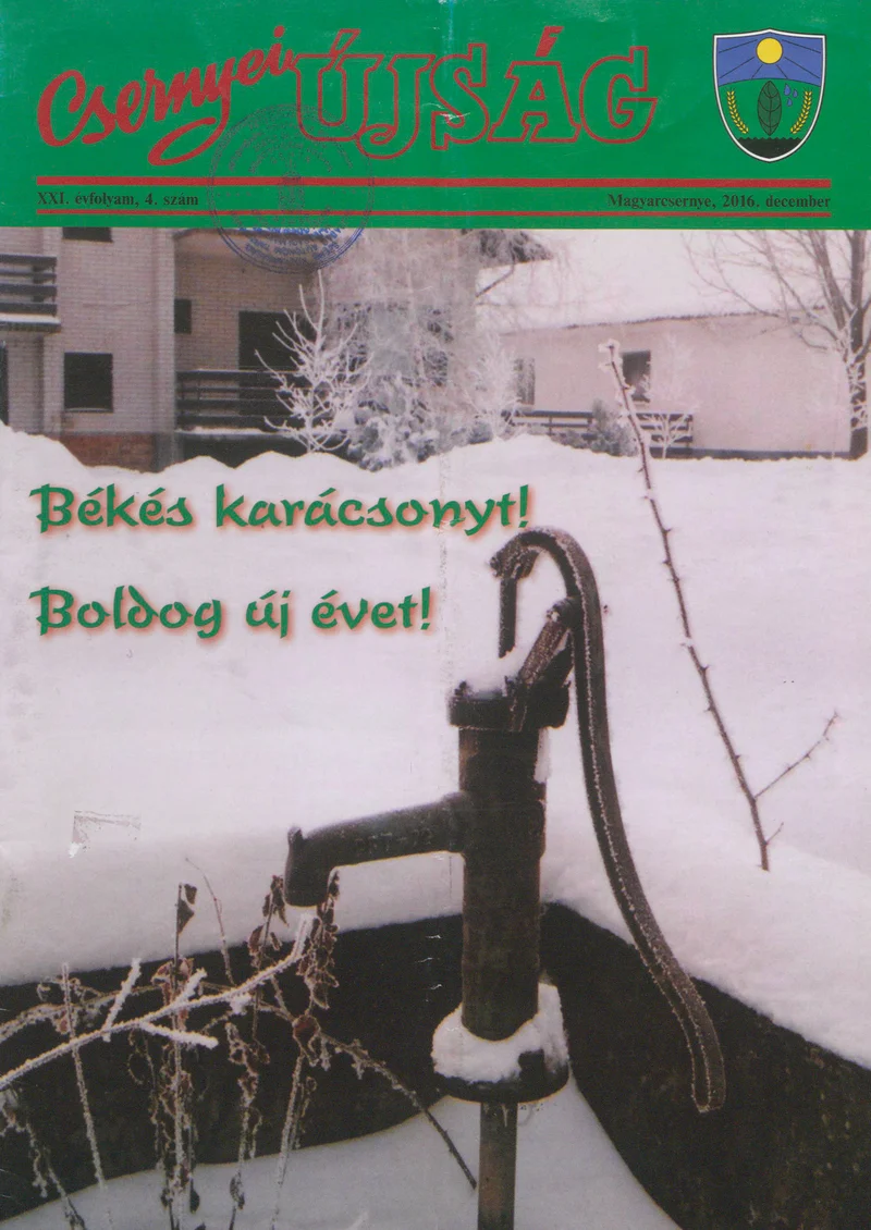 Csernyei Újság, 21. évf. 2016. december 4. sz.
